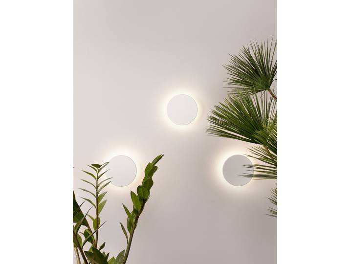 Applique extérieure Suite Ø 15cm Blanc/Blanc