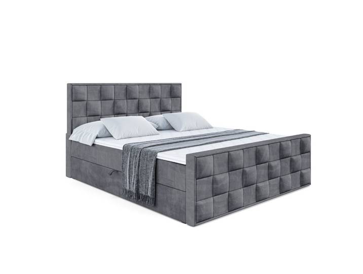 BOXBETT ZAFIRA - 180x200 - H4 - Dunkelgrau