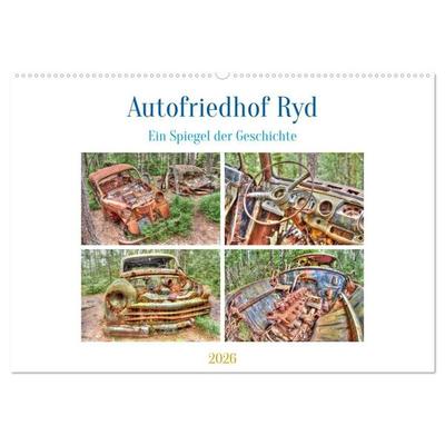 Autofriedhof Ryd (Wandkalender 2026 DIN A2 quer), CALVENDO Monatskalender