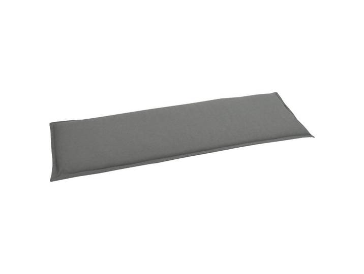 Bankauflage, Anthrazit, Füllung: Schaumstoff, Vlies, 148x6x48 cm, weich, Gartenmöbel, Gartenpolster & Auflagen, Bankauflagen