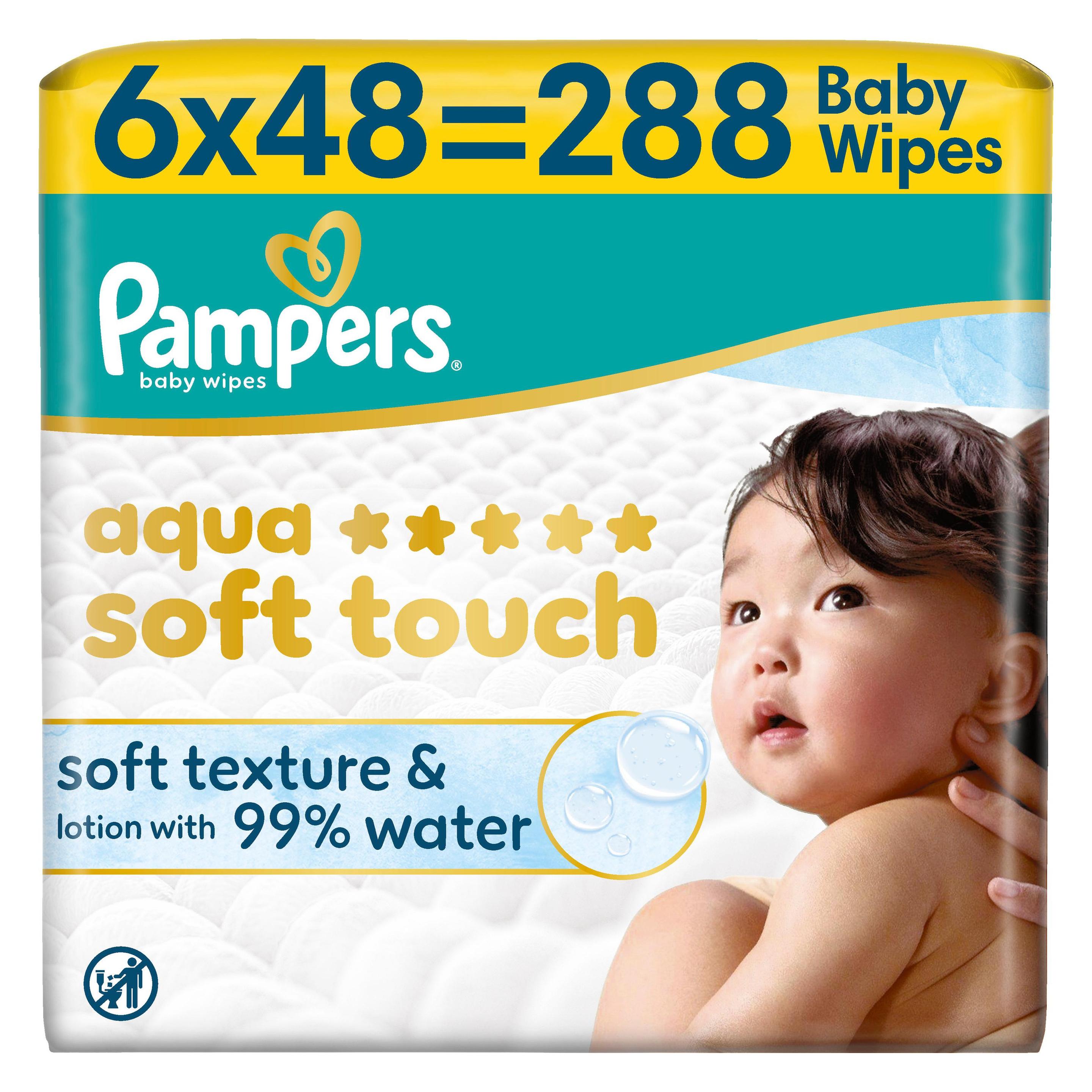 Pampers Aqua Soft Touch (6 x 48 Stk.) (66528730)