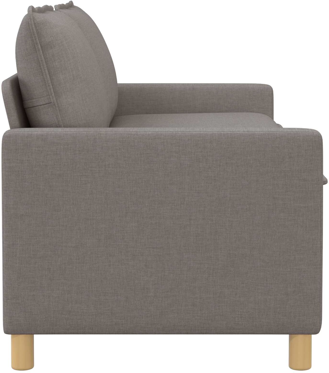 vidaXL Canapé 2 place Taupe 156 x 81 x 87,5 cm Tissu
