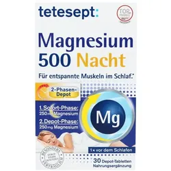 TETESEPT Magnesium 500 Nacht Tabletten 30 St