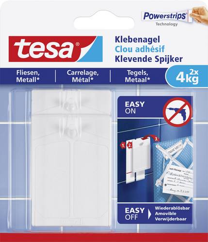 TESA 77766 Klebenagel Weiß Inhalt: 2St.