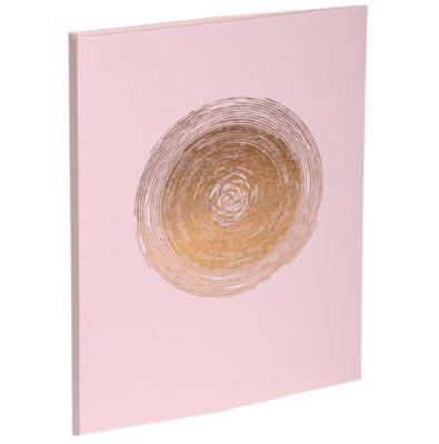 Exacompta Gästebuch Ellipse Grün-Rosa 22x27 cm, 100 Seiten Clairefontaine, Goldschnitt, Kristallbox