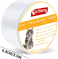 Inspire Curations Transparent Cat Scratch Deterrent Furniture Protection Tape 2.5 Inch 300cm