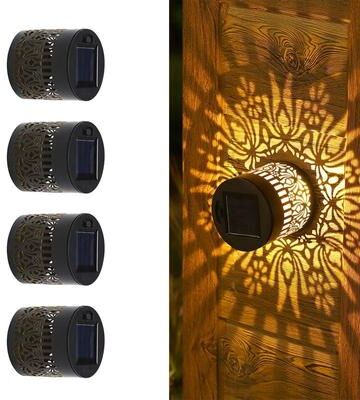 Uplift Picks Solar Outdoor Wall Light Projects Elegant Patterns Across Gardens And Patios d (3 Pcs)