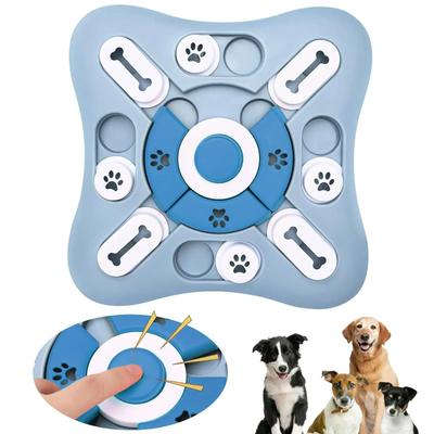 Cognitive Boost Interactive Slow Feeder & Puzzle Game blue