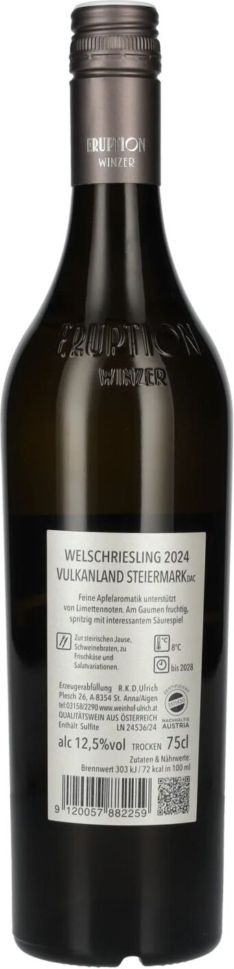 Weinhof Ulrich Welschriesling Vulkanland Steiermark DAC 2024 12,5% Vol. 0,75l