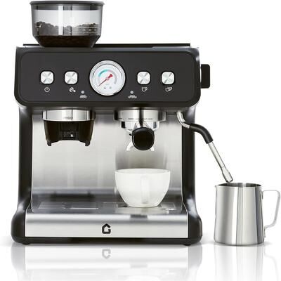 YUN Espresso Machine with Grinder & Milk Frother, 20 Bar Coffee and Espresso Maker Combo