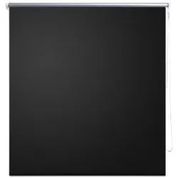 Helloshop26 - Verdunkelungsrollo 100 x 175 cm Sichtschutzrollo schwarz