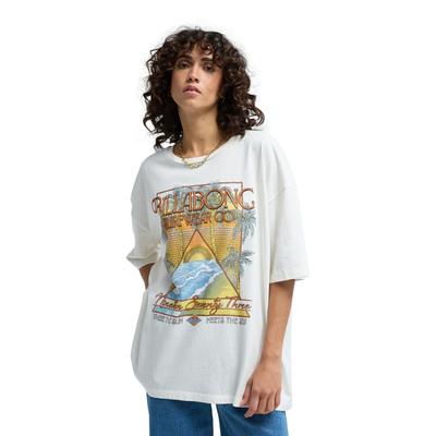 T-Shirt BILLABONG "Sun Meets Sea", Damen, Gr. M, weiß, Obermaterial: 100% Baumwolle., Shirts T-Shirt