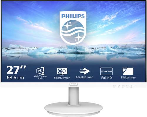 Philips 271V8AW LCD-Monitor EEK E (A - G) 68.6cm (27 Zoll) 1920 x 1080 Pixel 16:9 4 ms HDMI, VGA IPS LCD