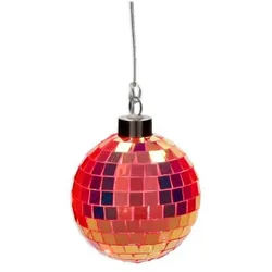 Disco LED Kugel 8cm neon orange