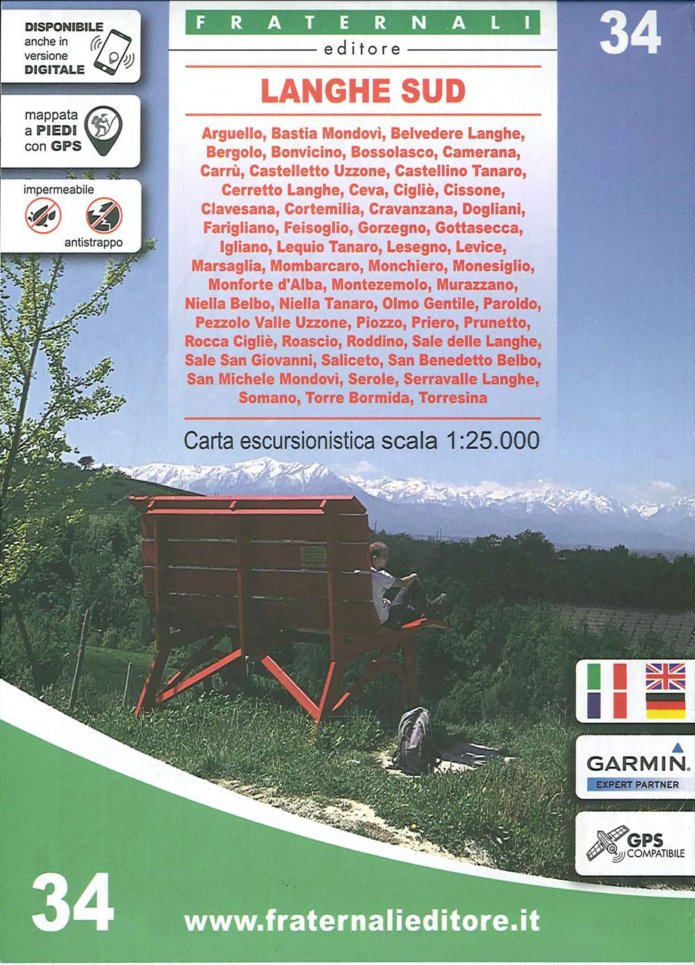 Fraternali Editore - 34 Langhe Sud (wandelkaart, Band 34) - Preis vom 30.09.2026 09:01:18 h