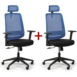 Bürostuhl RICH 1+1 GRATIS, blau