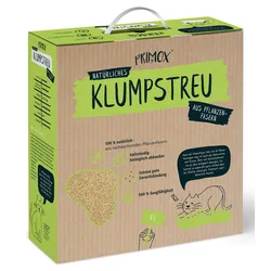 Primox Natürliche Katzenstreu aus Pflanzenfasern  8 L 1x8 Liter