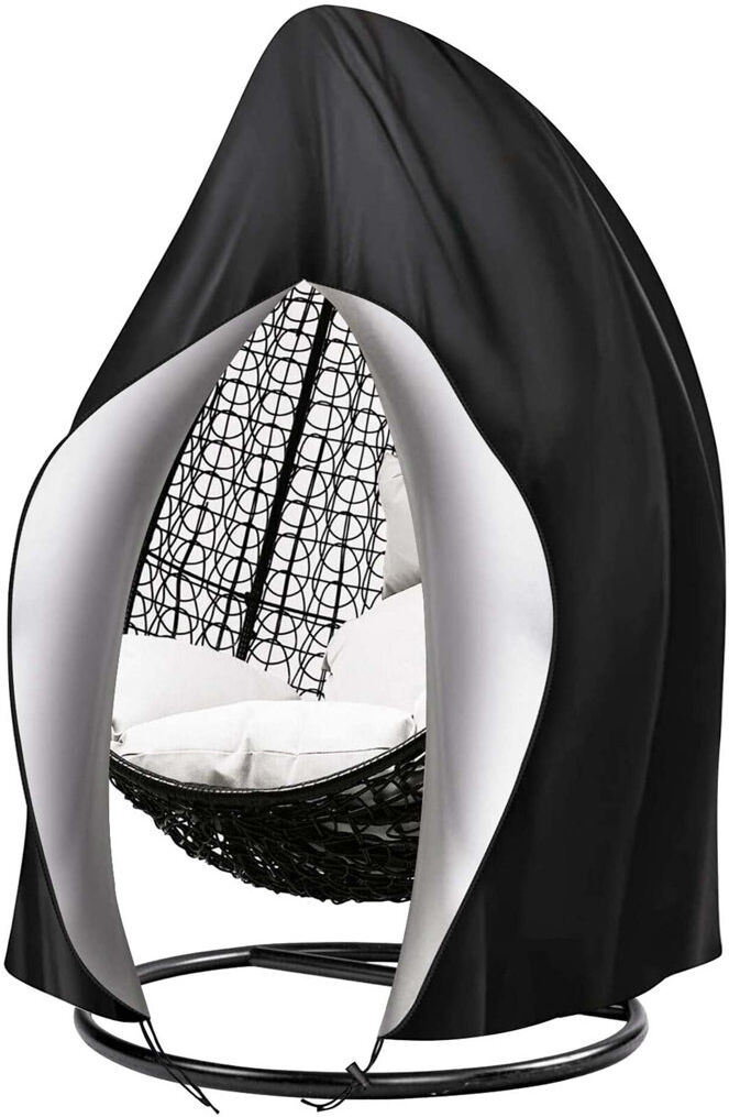 Dakota Fields Ceceilia 115 cm W Outdoor Swing Seat Cover Black 190cm H X 115cm W X 115cm D