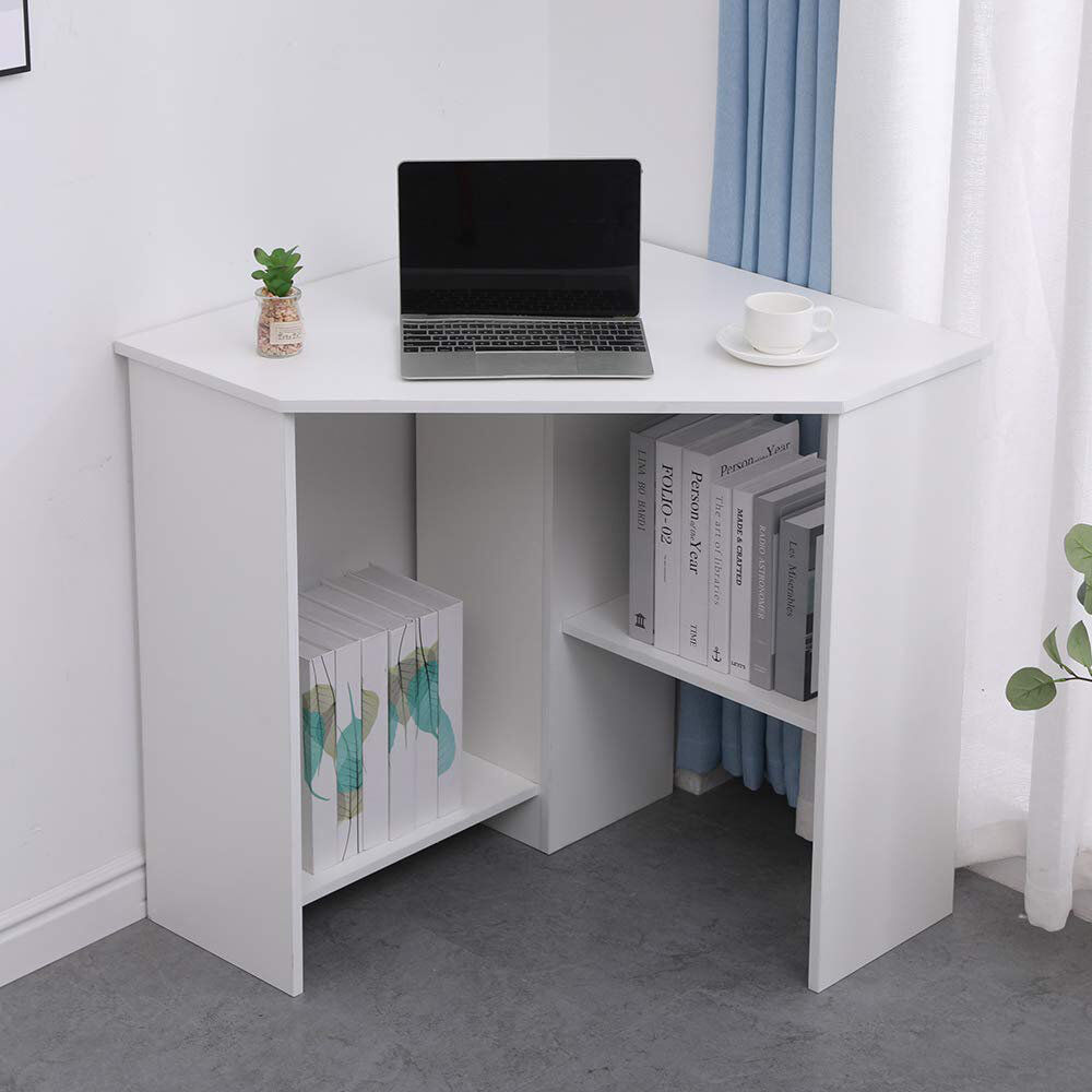 17 Stories Zytavious Computer Desk White