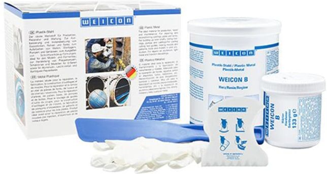 WEICON B, stahlgefülltes Epoxidharz-System für Reparatur und Formgebung, 2 kg, dunkelgrau (10050020)