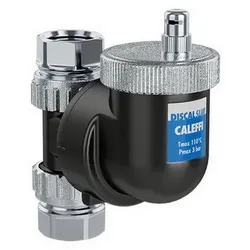 Caleffi Discal Mikroblasenabscheider SLIM 551801 Ø 18mm Klemmverschraubung, Kunststoff-Gehäuse