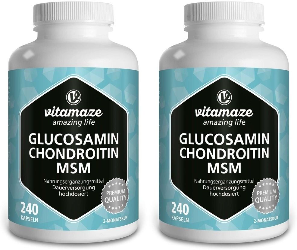 vitamaze Glucosamin Chondroitin MSM Vitamin C Kapseln 2x 2x240 St