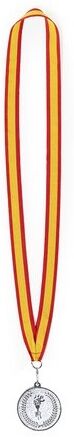 Médaille publicitaire Corum métal argenté drapeau Espagne