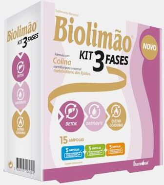FHARMONAT BIOLIMAO KIT 3 FASES 15 AMPOLAS
