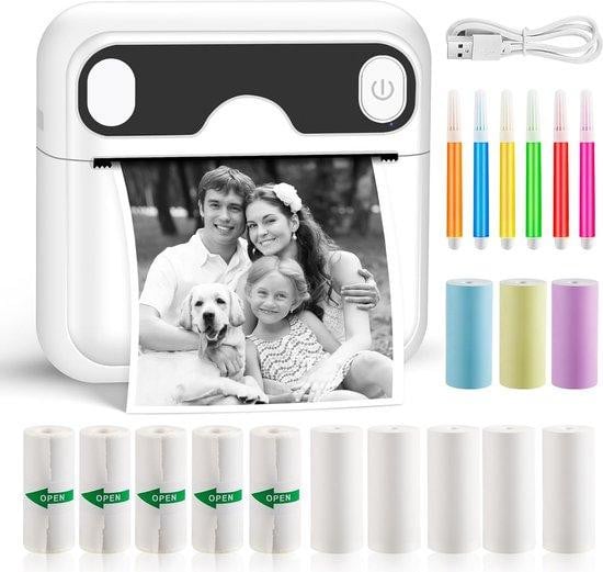 ShopGlobe Mini Printer - Draagbare Mobiele Pocket Printer