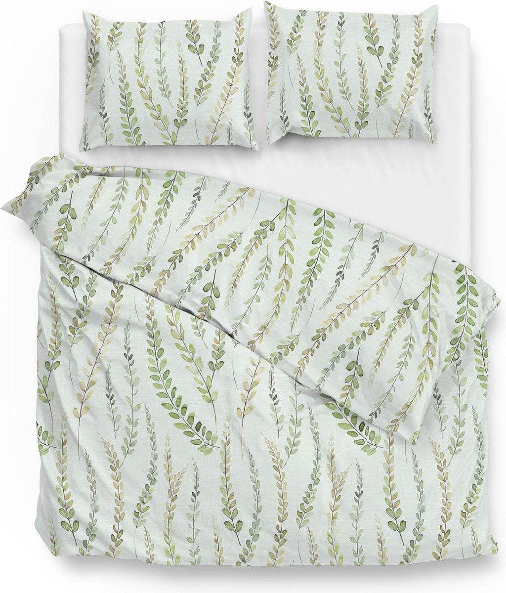 Zohome Lanza Dekbedovertrek Tweepersoons Green 200x220 cm