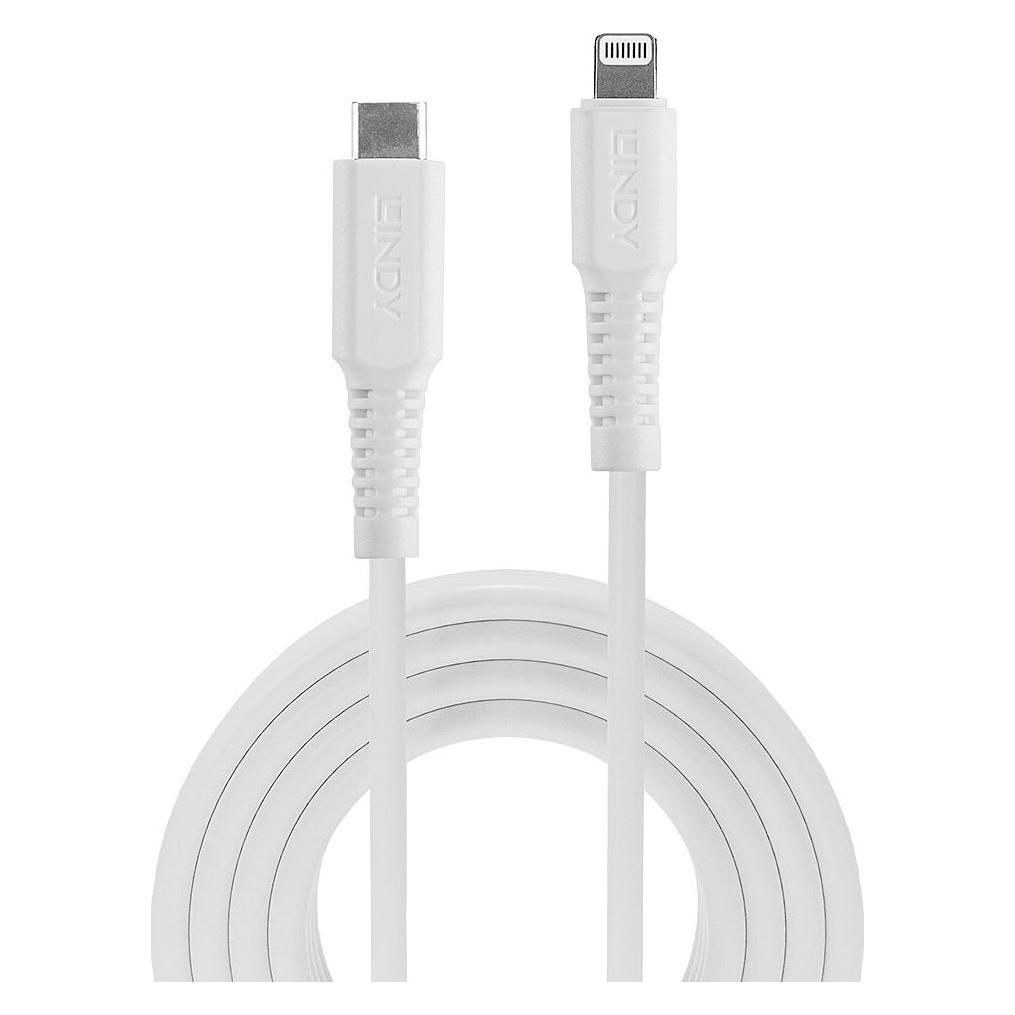Lindy 0.5m USB Typ C an Lightning Kabel, weiss USB Typ C Stecker an Lightning Stecker (0.50 m, USB 2.0) (31315)