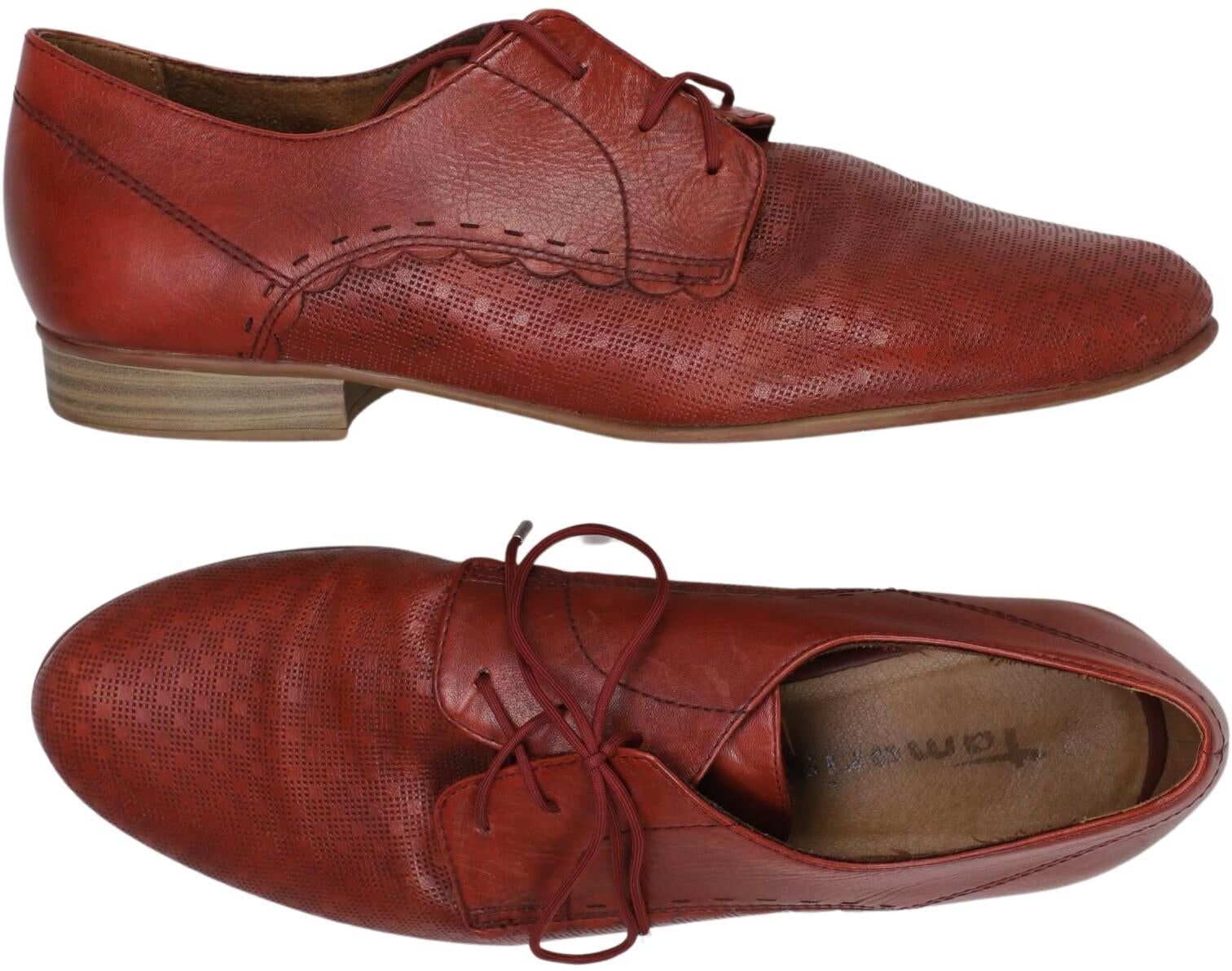 Tamaris Damen Halbschuh, Rot, Gr. EU 40, Leder - Second Hand