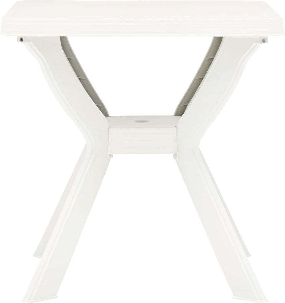 Dakota Fields Xena Square Outdoor Bistro Table - 70 cm W 70 cm D White