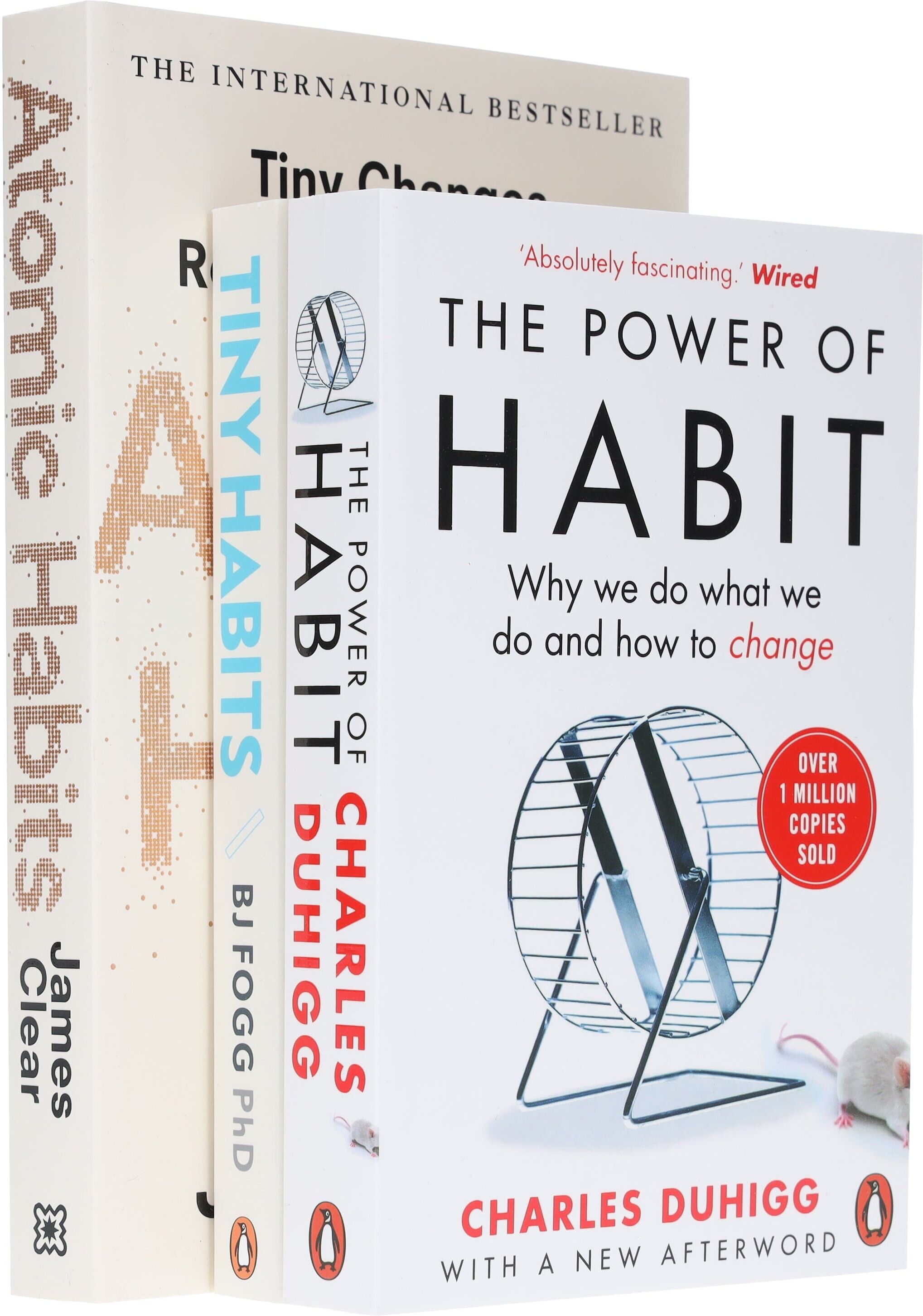 Atomic Habits, Tiny Habits & The Power of Habit: 3 Books Collection Set - Non Fiction - Paperback Penguin