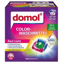 domol Colorwaschmittel »3in1« Caps 22 WL rot