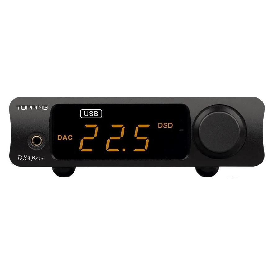 Topping DX3 Pro+ BK - DAC / wzmacniacz słuchawkowy USB (USB-DAC, Bluetooth) (DX3 Pro+ BK)
