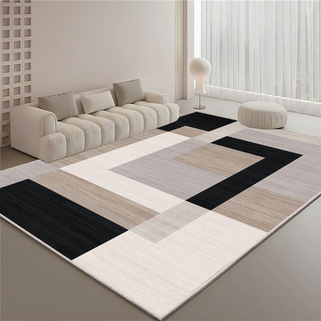 Fairmont Park Printed Area Rug – Modern & Versatile MiloNeutral Rectangle 200 x 290 cm