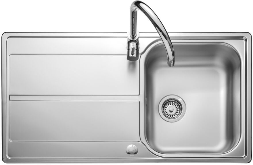 Leisure Aria 950 x 508mm single bowl inset sink - reversible Stainless Steel 950mm L