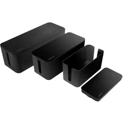 LogiLink KAB0077 Kabel-Organizer Universal Kabelgehäuse Schwarz 3 Stück(e)
