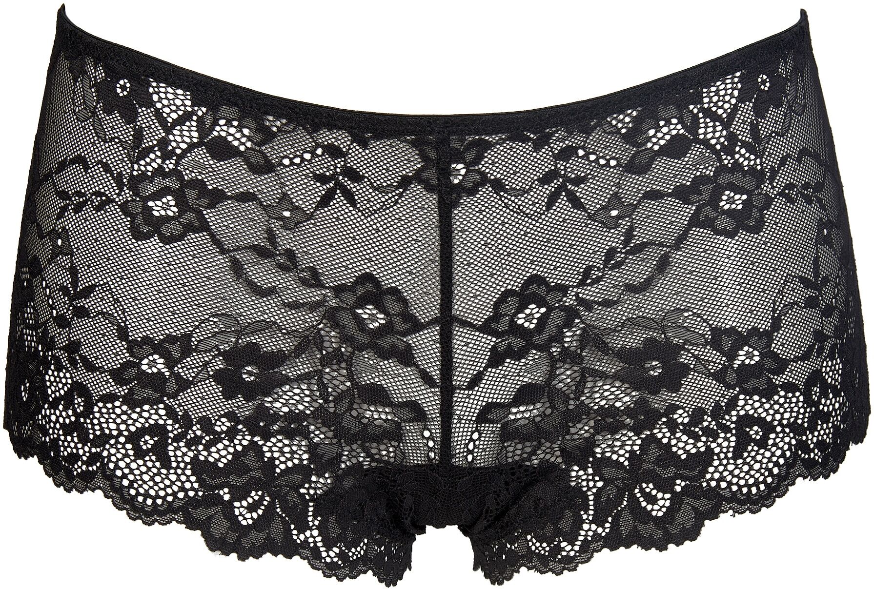 Hipster AFTER EDEN "Daisy", Damen, Gr. S, Spitze, schwarz, Spitze, Obermaterial: 52% Nylon, 36% Polyamid, 12% Elasthan, körpernah, Unterhosen Hipster, mit Spitze, bequem, eng, weich, feminin, elastisch schwarz S, Spitze