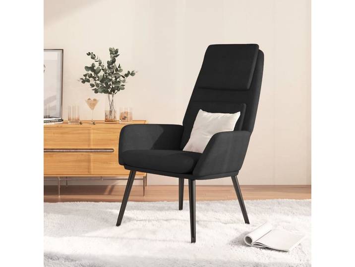 vidaXL Relaxsessel, Relaxsessel Schwarz Stoff