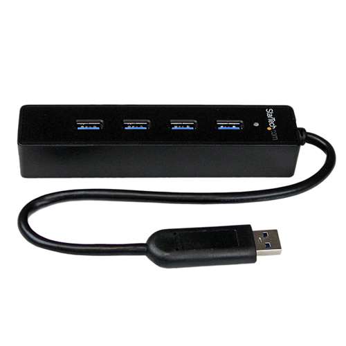 Startech ST4300PBU3 4-port USB 3.0 extern ohne Netzteil schwarz