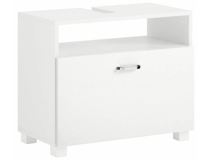 Waschbeckenunterschrank SCHILDMEYER Colli in verschiedenen Farben , weiss (perl weiß matt, perl weiß matt), B:65cm H:54,5cm T:33cm, FSC-zertifizierter Holzwerkstoff, Schränke, Waschbeckenunterschrank, Solide Verarbeitung - Dieses Produkt ist in Deutschland gefertigt