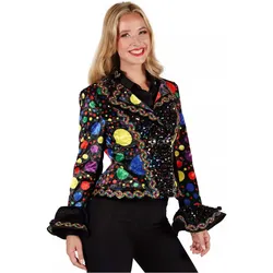 Thetru Konfetti Karnevalsjacke - Faschingskostüm Damen (XXL)