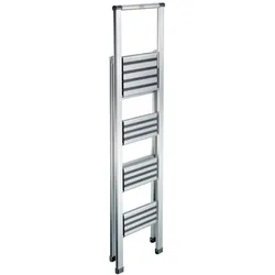 technocraft, Leiter + Gerüst, Alu-Klappleiter Slimster 4 Stufen (Klapptritt, Stehleiter, 154 cm)