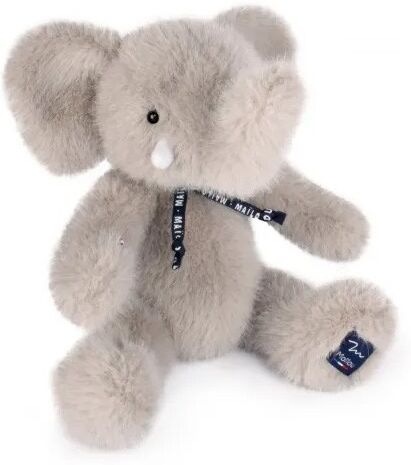 Peluche Sowen : Eléphant Gris souris 30cm - Maïlou Tradition