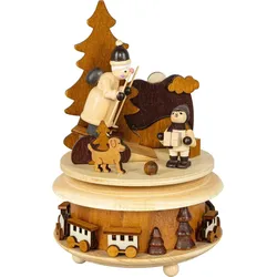 HGD Spieluhr "Weihnachtstraum" 
aus Massivholz mit Handaufzug