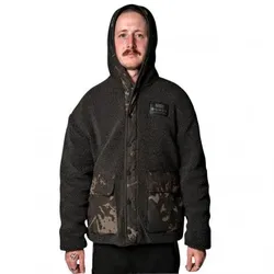 Nash Zero Tolerance Sherpa Fleece Hoody Herren (Braun/Camouflage), Braun/Camouflage, M