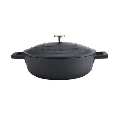 MasterClass gietaluminium braadpan zwart Ø24 cm 1,5L