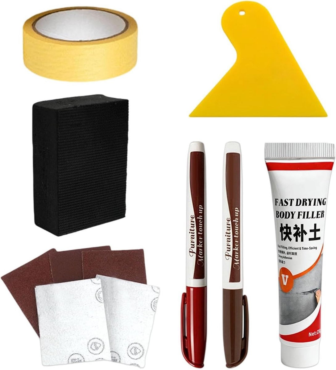Meubelmarker Vuller voor Houtkrassen Reparatie - Kleur A - 25 g